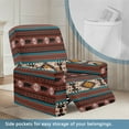 thumbnail image 3 of Xixirimido Aztec Tribal Bear Printed Recliner Slipcover Stretch Reclining Chair Covers 4 Pieces Non Slip Recliner Sofa Slipcovers with Pocket Lazy Boy Chair Cover for Pet Kid, 3 of 8