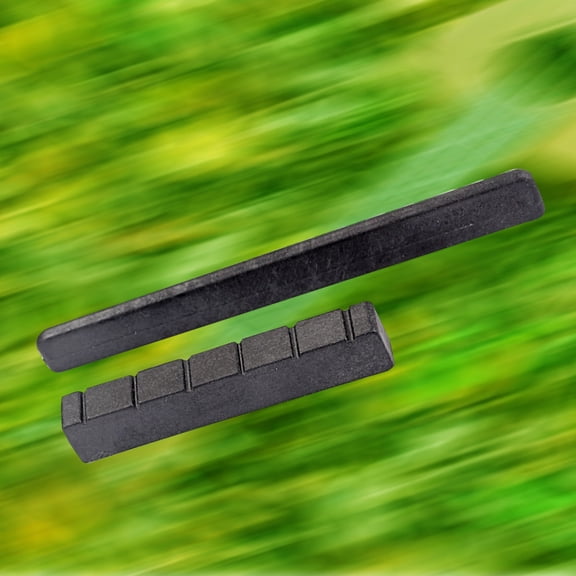 Replacement Bridge Saddle and Nut Accessory for Classical Guitar (Black)