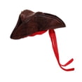thumbnail image 2 of Sombrero pirata de Halloween para hombre y mujer, gorro de disfraz para fiesta, disfraces de carnaval, 2 of 6