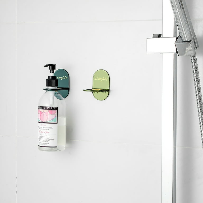 Shower Gel Bottle Rack Hook, Self Adhesive Wall Mounted Bracket