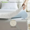 thumbnail image 5 of Mattress Topper, Queen Size Gel Memory Foam Bed Topper,Pressure Relief for Back Pain, 3 Inch, 5 of 6