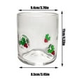 thumbnail image 4 of BOSALY 14 oz Charm Christmas Inlay Double Old Fashioned Glass, Christmas Decorations for Home Room Table Decors, 4.33" Xmas Drinking Cup with Patterns for Water Wine Juice, Unique Christmas Gifts, 4 of 6