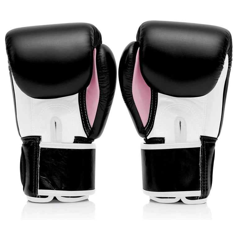 New Fairtex BGV1 Muay Thai Boxing Gloves Training Sparring black white red blue