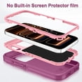 thumbnail image 4 of Petocase Case for iPhone 18 Pro Max (2026) / iPhone 17 Pro Max Case (2025),Stripe Shockproof Rugged Protection Heavy Duty Dust/Drop Proof 3-Layer Durable 6.9'' Phone Case,Red/Pink, 4 of 8