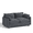 Gray-Loveseat-74.8'', variant on 110" Sectional Sofa With Washable Cover, Comfy 3 Seater L-Shaped Corduroy Fabric Couch with Reversible Ottoman & Deep Seat for Apartment,Blue