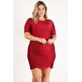 thumbnail image 2 of Plus Size Solid Bodycon Mini Dress, 2 of 7