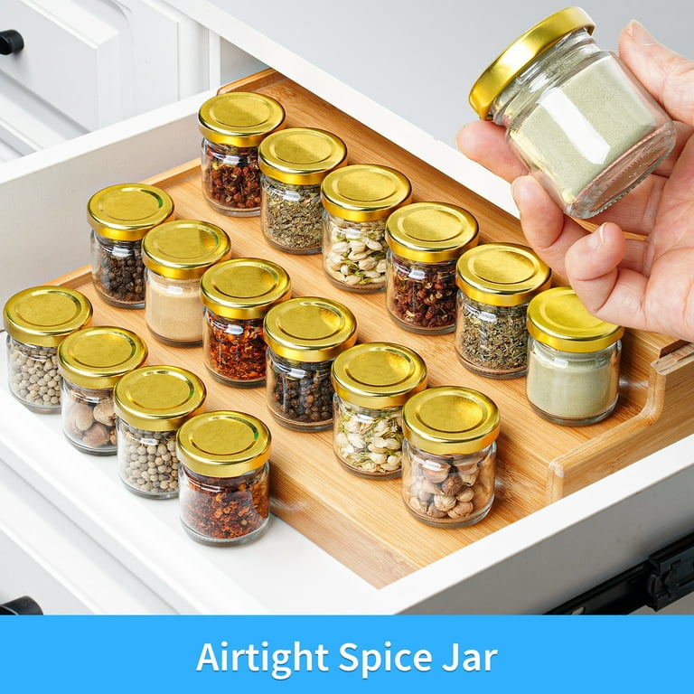 12 Pack 16 Oz Hexagon Honey Jars With Golden Lids & Wooden Dippers - Complete Set For Wedding Favors & DIY Canning