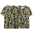 thumbnail image 7 of Camo Hunting Short Sleeve Shirt for Men - Lightweight Performance Stretchable Tee with 4-Way Stretch, 7 of 7
