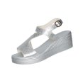 thumbnail image 2 of Viluyesy Womens Wedge Sandals, Peep Toe Comfortable Ankle Strap Ladies Elegant Party Wedding Shoes Silver US6, 2 of 9