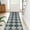 Blue/Grey, variant on Checkered Washable Entryway Rug 2x3, Non Slip Ultra Thin Green Front Door Mat Indoor Entrance Low Pile Small Kitchen Rug, Moroccan Contemporary Decor Neutral Accent Carpet for Bedroom Bathroom