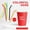 6 colors+ 2 brushs, variant on Soft Multipurpose Silicones Straws 6-piece Set Creatives Sustainable Juices Milk Colorful Curved Tube