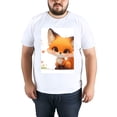 thumbnail image 5 of Solid ColorFox Oversize T-shirts For Women Basic Plus Tees Baggy t Shirts, 5 of 5