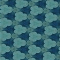 thumbnail image 1 of Ahgly Company Machine Washable Indoor Square Transitional Medium Teal Green Area Rugs, 4' Square, 1 of 7