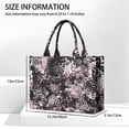 thumbnail image 2 of Large Capacity Tote Bag,Black and Pink Of Leopard Print Handbag Fashion Luxury Tote Bag,15.7"x13"x 5.1" Inches,Laptop Compatible, 2 of 3
