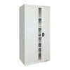 Sandusky Lee 36"W x 24"D x 78"H 5-Shelf Freestanding Steel Storage Cabinet with Recessed Handle, Dove Gray