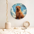 thumbnail image 5 of Yiaed Sunshine Cloud Bulldog Print Bone China Decorative Plate Ceramic Dinner Plates Art Crafts with Display Stand-8in, 5 of 6