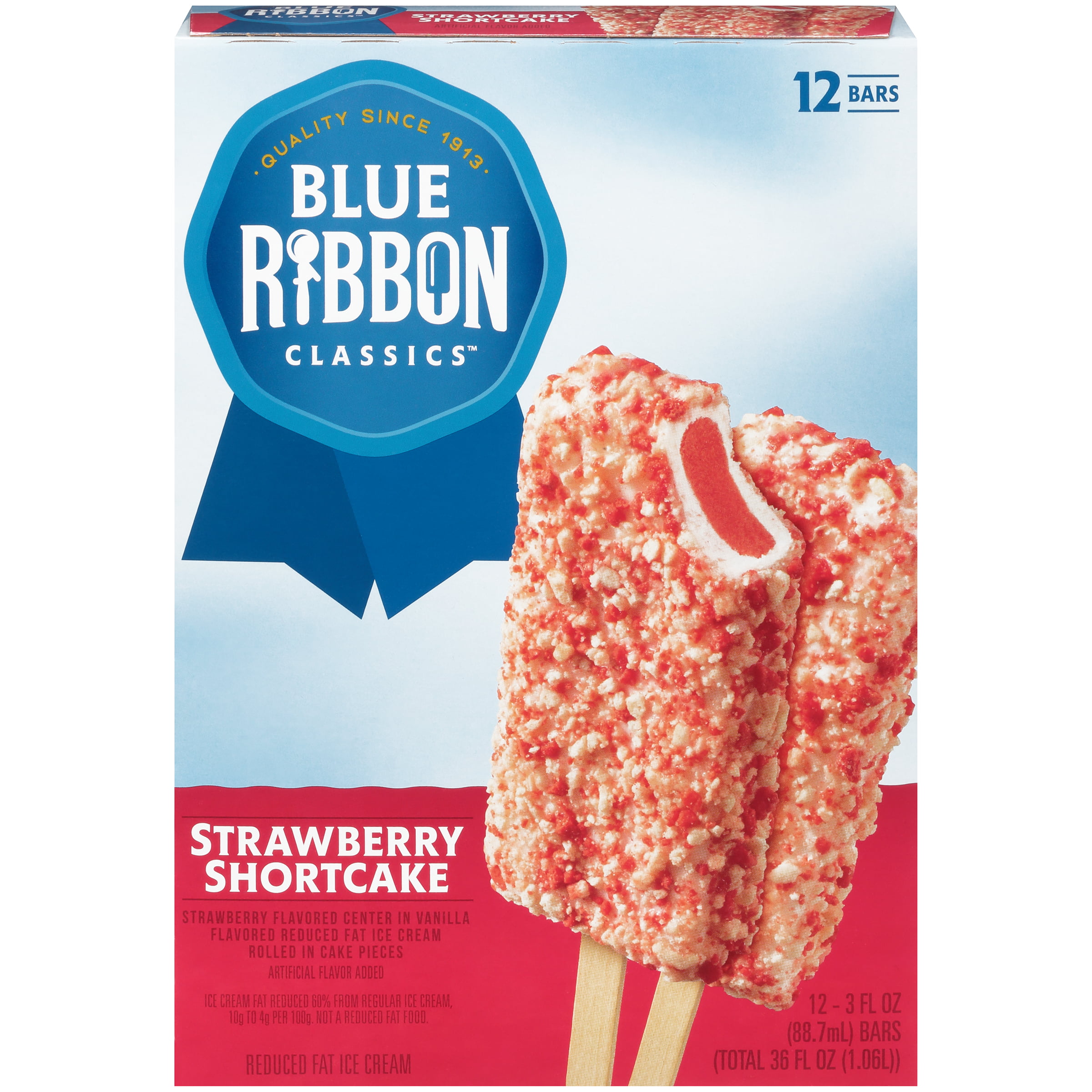 Blue Ribbon Classics Strawberry Shortcake Ice Cream Bars, 12pk ...