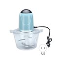 thumbnail image 3 of Picadora de carne 2L Exprimidor eléctrico de acero inoxidable Picadora de ajo para alimentos Cocina Picadora de verduras Mezclador Enchufe de EE. UU., Azul Eigraketly HA008309-03, 3 of 6