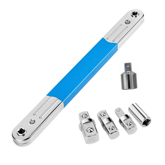 6 Pieces Tight Reach Extension Wrench Manual Repair Tool Extender 39cm Length for Automotive Mechanics Workshops