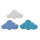 thumbnail image 4 of Paquete de 4-5 Unidades, 12 Uds., Formas de Nubes de Espuma Mixtas, Decoración para Niños, Manualidades DIY 4 piezas, 4 of 9