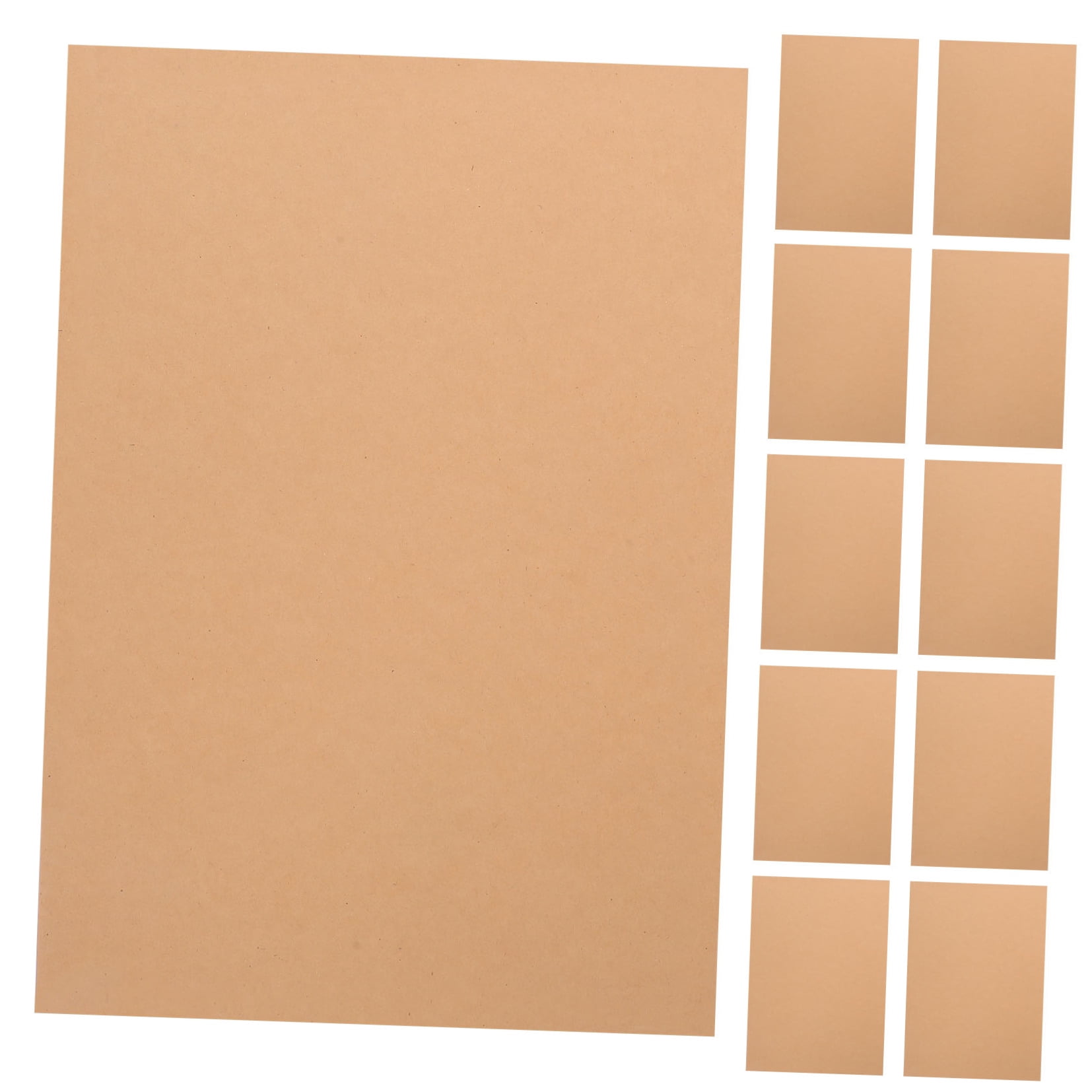 100 Sheets Kraft Cardstock Scrapbook Paper Handmade Hard Full-open Thickened