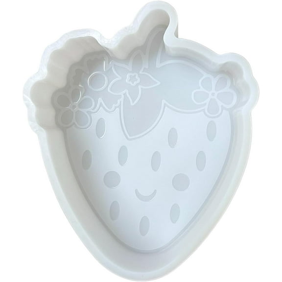 Strawberry Car Freshie Silicone Mold 4 x 3.25 x 1.2 inches Fruit Summer Tropical Bundle Beach for Scented Aroma Beads Oven Safe up to 450 F Freshie Supplies Drink Island