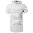 thumbnail image 1 of FashionOutfit Men's Cut Out Design Front Zipper Short Sleeves Top Hoodie, 1 of 3