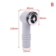 thumbnail image 1 of Lefu Sink Overflow Head Wash Basin Overflow Round Square Interface Kitchen Sink Parts, 1 of 3