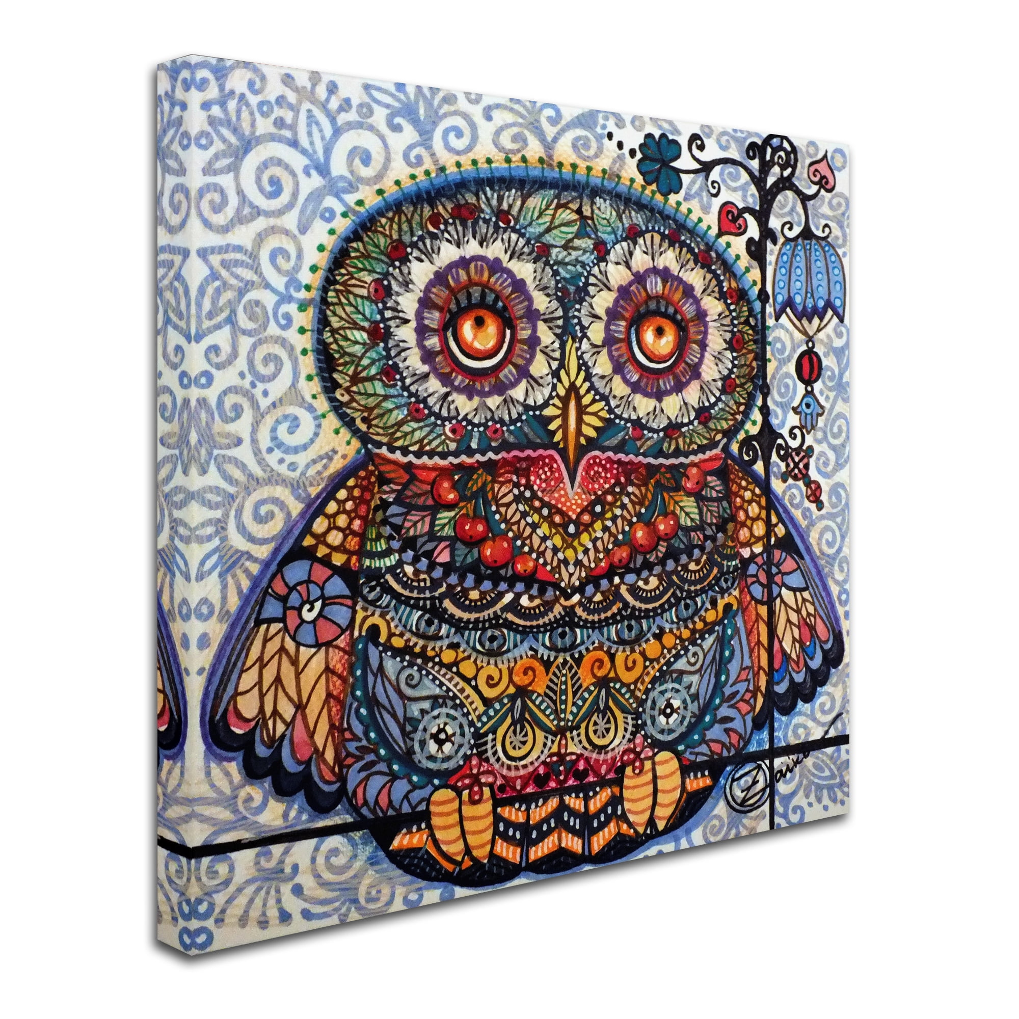 Trademark Fine Art 'Magic Graphic Owl' Canvas Art by Oxana Ziaka