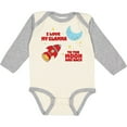 thumbnail image 3 of Inktastic I Love My Glamma to the Moon and Back Boys or Girls Long Sleeve Baby Bodysuit, 3 of 5