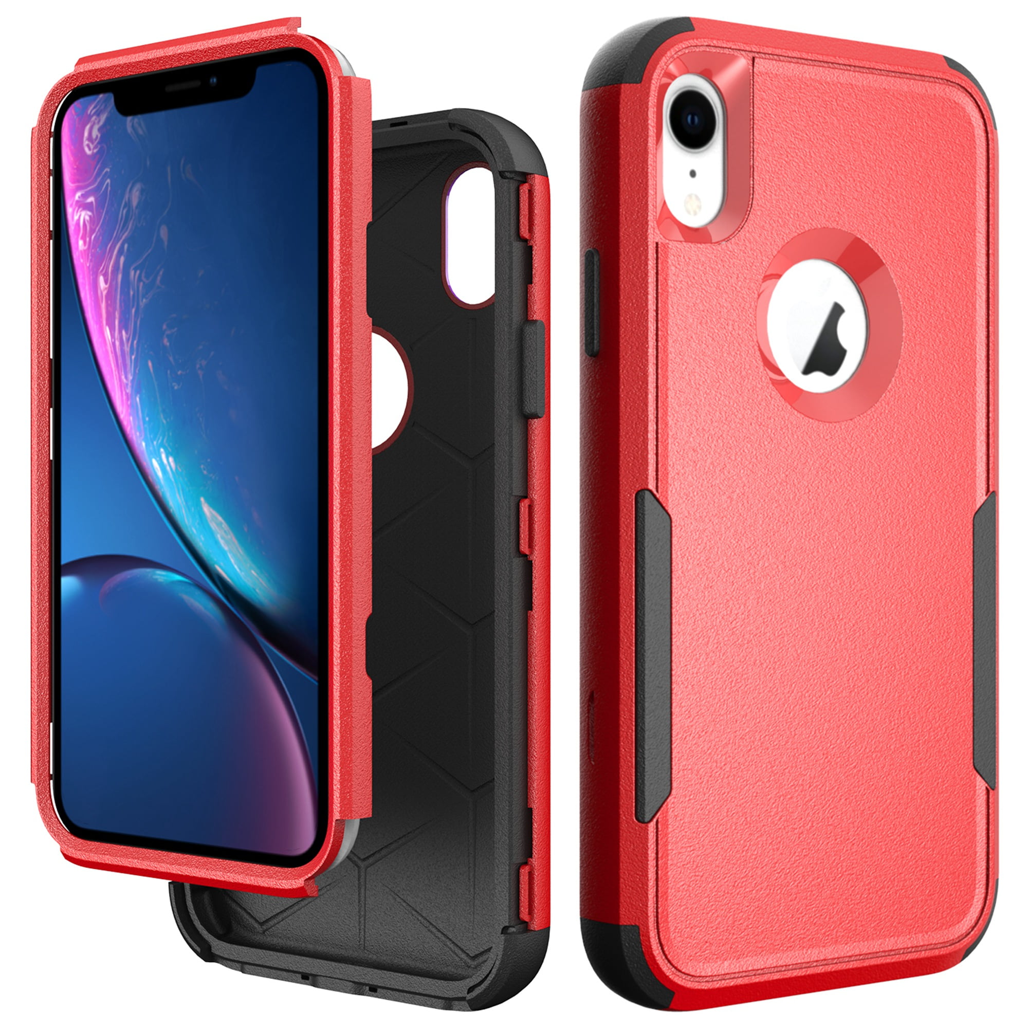 Apple IPhone XR Heavy Duty Defender Case, Dteck Hybrid Rugged