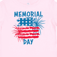 thumbnail image 4 of Inktastic Memorial Day Distressed American Flag with Fireworks Boys or Girls Baby T-Shirt, 4 of 5