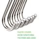 thumbnail image 3 of Pack de 20 Ganchos en Forma de S de Acero Inoxidable de 8.6 cm Soporte Pesado Multiusos para Cocina Baño Jardín y Taller, 3 of 5