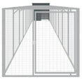 thumbnail image 3 of vidaXL Dog House with Run Outdoor Dog Kennel Cage Shelter Galvanized Steel, 3 of 81