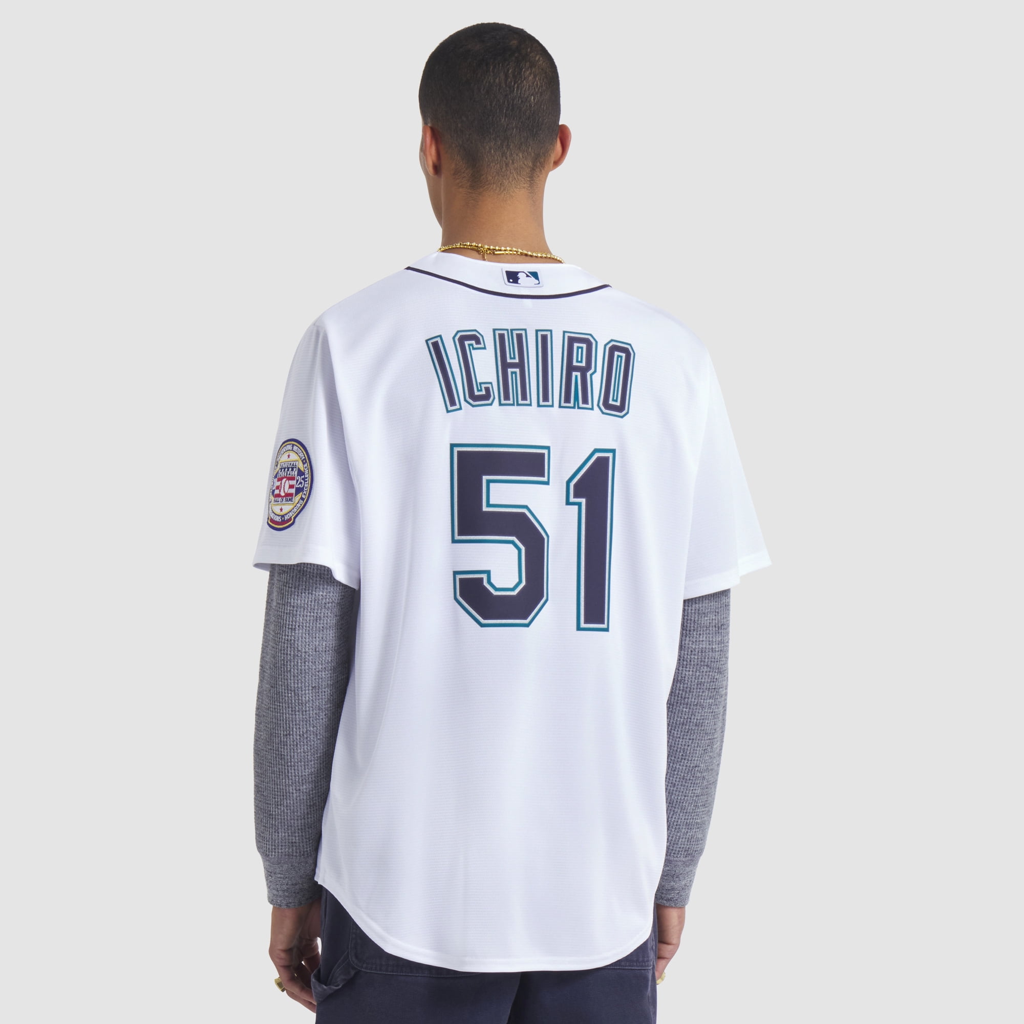 Men's Nike Ichiro Suzuki White Seattle Mariners 2025 Baseball Hall