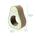 thumbnail image 2 of Kitty City Avocado Corrugated Cardboard Cat Scratching Pad with Catnip, Green, One Size, 2 of 9
