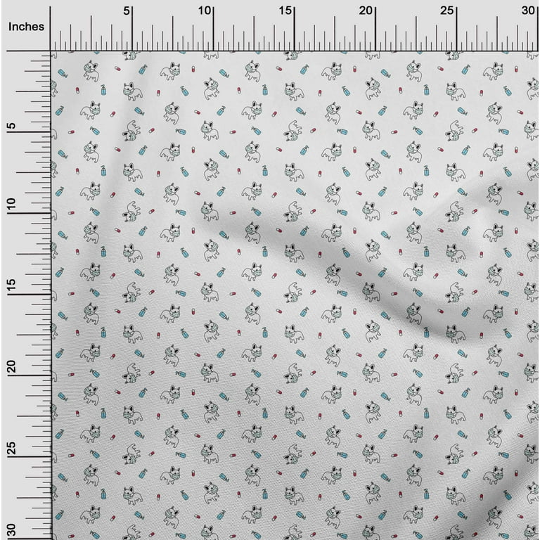 oneOone Silk Tabby Green Fabric Medical Quilting Supplies Print Sewing  Fabric By The Yard 42 Inch Wide 