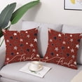 thumbnail image 2 of 4th of July Patriotic Decorative Throw Pillow Cover 18x18 Set of 2 Red Blue Stars Freedom Memorial Day Independence Day Decorative Cushion Case for Home Decor, 2 of 5