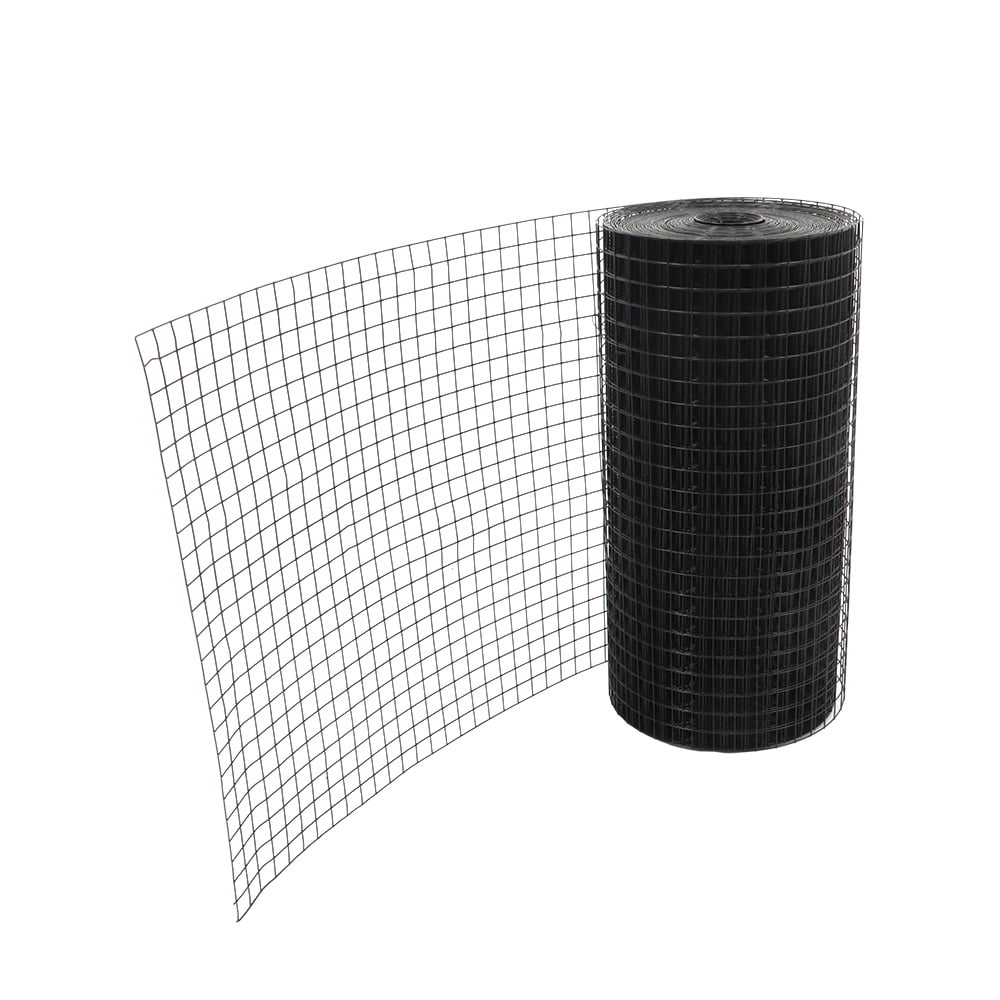HOSTIC 24INx100FT Vinyl Coated Welded Fence Mesh 16 Gauge Hardware Cloth Wire Mesh for Poultry Garden Fencing Barrier