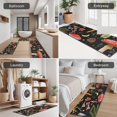 thumbnail image 5 of Red Mushroom Fern Black Pattern Kitchen Rugs Sets Of 3,Kitchen Runner Rugs Non Skid Washable,Decorative Kitchen Floor Mats for Kitchen,Sink,Laundry,17"x30"+ 17"x47" + 17"x59", 5 of 6