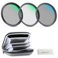 thumbnail image 1 of Kit de filtros para lente NEEWER de 37 mm UV CPL ND4 con estuche, 1 of 8