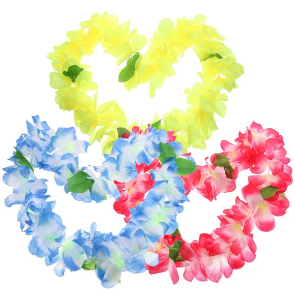 MERRYHAPY 3 Pcs Costume Hawaïen Luau Ornement Hawaïen pour Chiens et Chats en Couleurs Vives