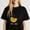 Black-3, variant on Sunflower and Ribbon Printing T Shirt Graves Disease Awareness Tee