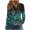 A04, variant on Hoodies for Women Floral Blouse Autumn Outfit Casual Long Sleeve Hooded Thin Sweatshits with Half Button Neck L