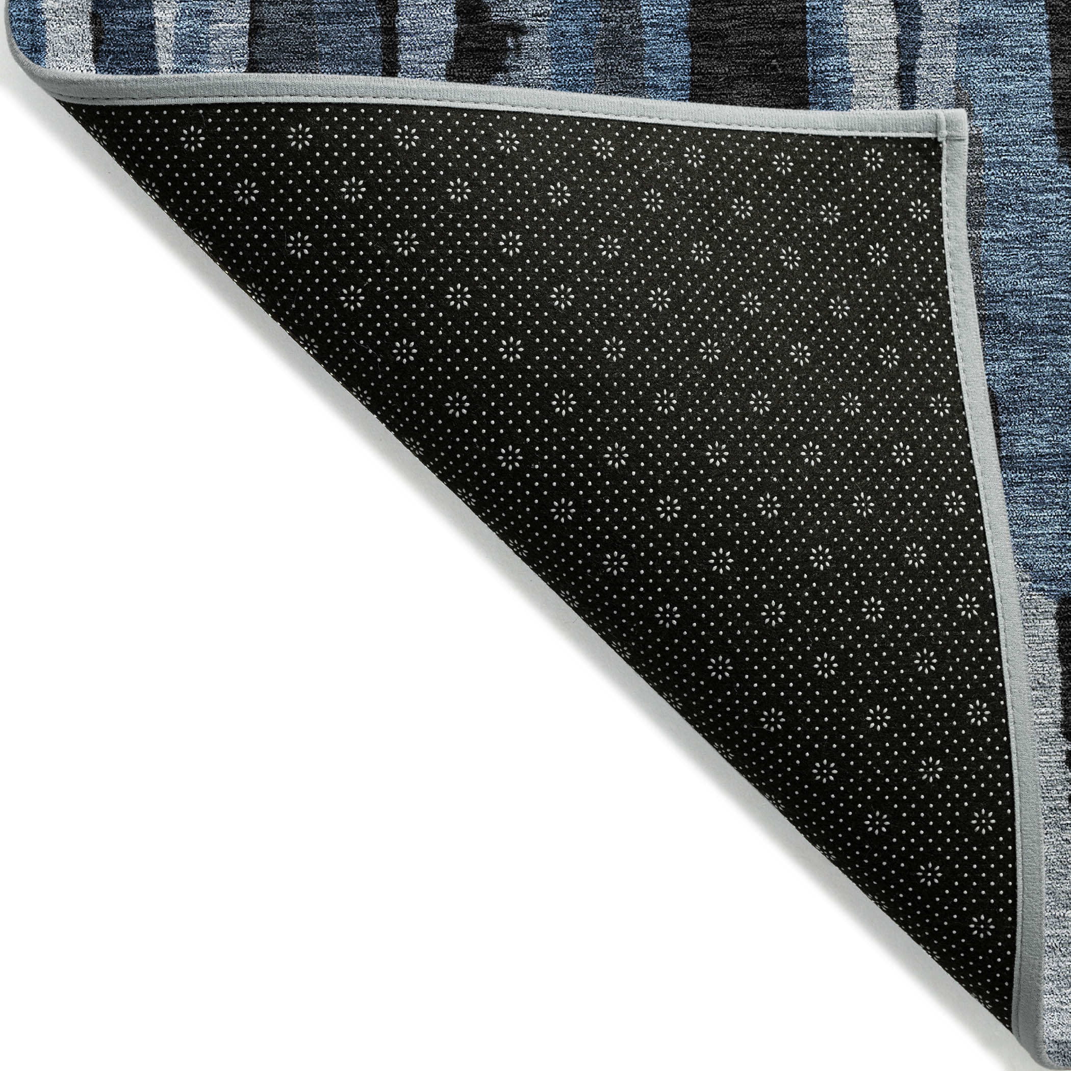 Addison Rugs Chantille Indoor/Outdoor Transitional Stripes Blue Washable Runner Rug, 2'3" x 7'6"