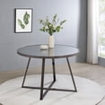 thumbnail image 2 of Jillian Round 45-inch Mirror Top Dining Table Black Nickel, 2 of 5