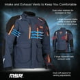 thumbnail image 4 of MSR Xplorer ADV Motorcycle Jacket – Waterproof Textile Riding Jacket with CE‑Armor‑Compatible Pockets, Venting & Reflective Accents - Men's X-Large Black, 4 of 7