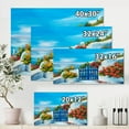 thumbnail image 4 of Designart ' House With Colorful Flowers Near The Sea III ' Nautical & Coastal Canvas Wall Art Print, 4 of 4