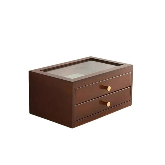 Large Capacity Wooden Jewelry Box Simple Modern Multi Layer Drawer Storage Box Anti Oxidation Jewelry Gifts