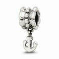 thumbnail image 1 of Fancy Bead White Sterling Silver Themed 18.18 mm 6.36 Reflections Anchor Dangle Bead, 1 of 2